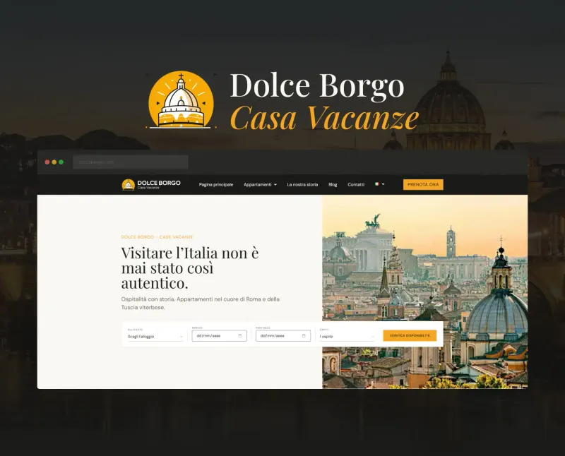 Dolce Borgo Casa Vacanze — Diseño UX/UI y desarrollo full-stack