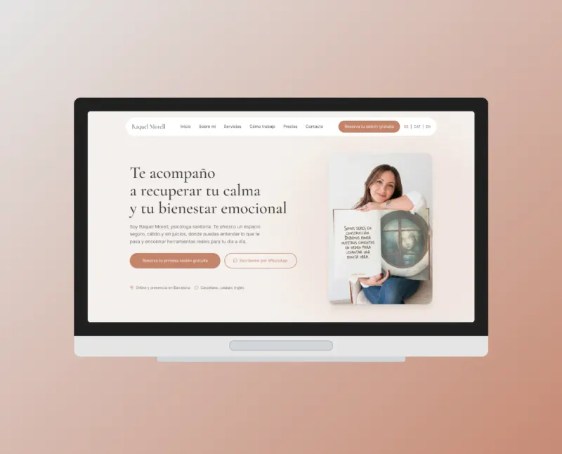 Psi. Raquel Morell — Landing page para psicóloga