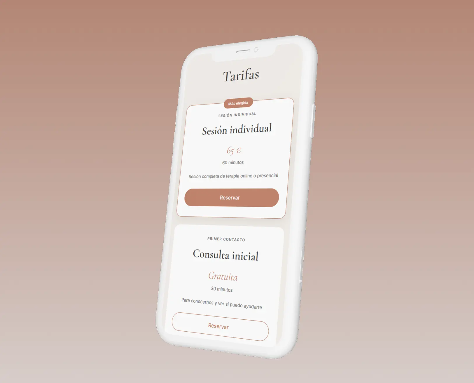 Versión mobile responsive
